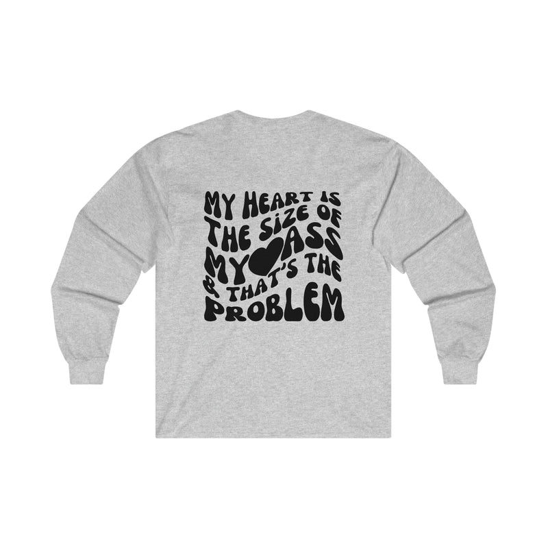 My Heart Oversize Ultra Cotton Long Sleeve Tee