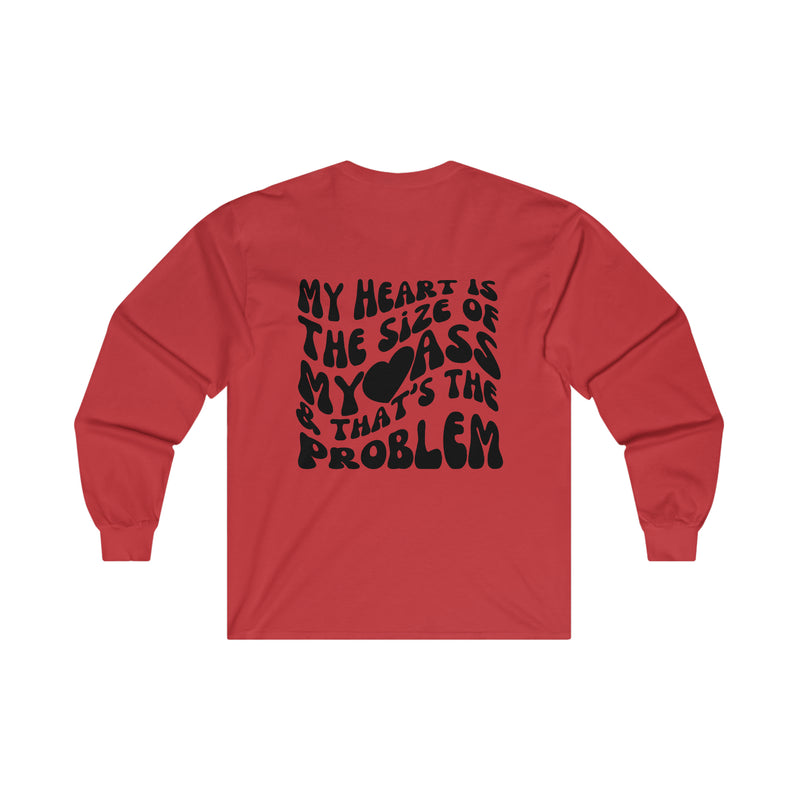 My Heart Oversize Ultra Cotton Long Sleeve Tee